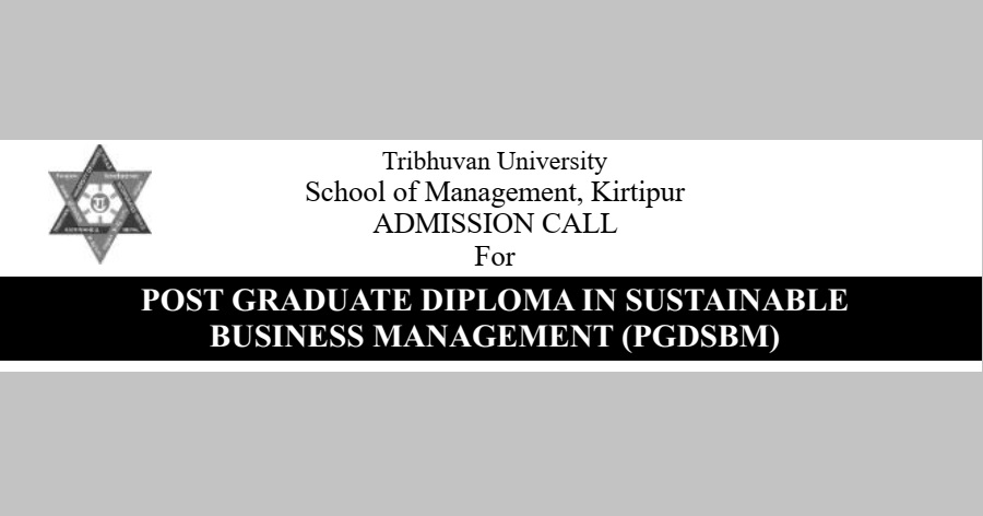 School of Management Tribhuvan University Admission for PGDSBM 