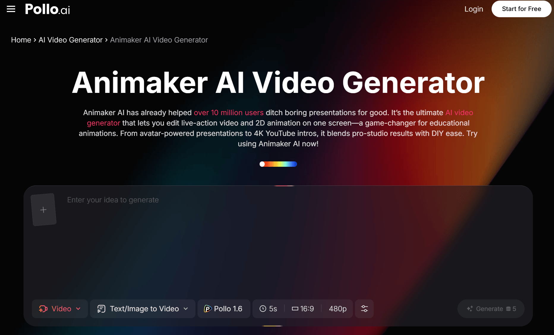 AI Animation Generator Tool 1