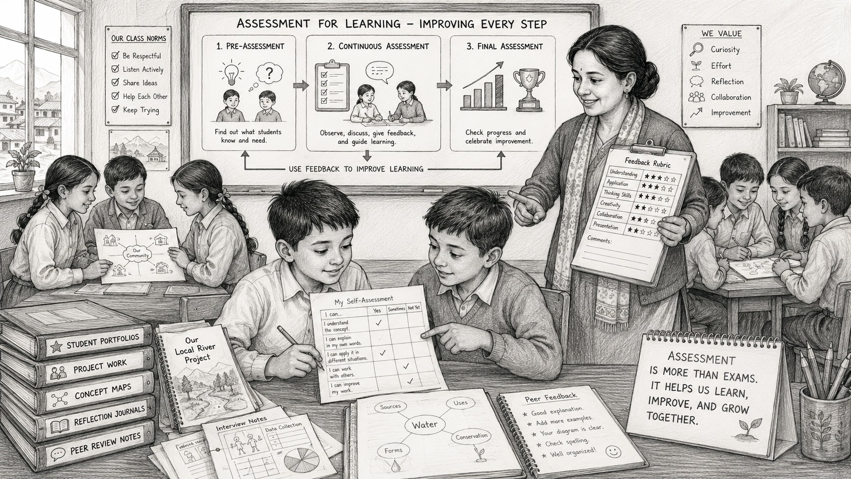 Collaborative classroom learning and assessment 