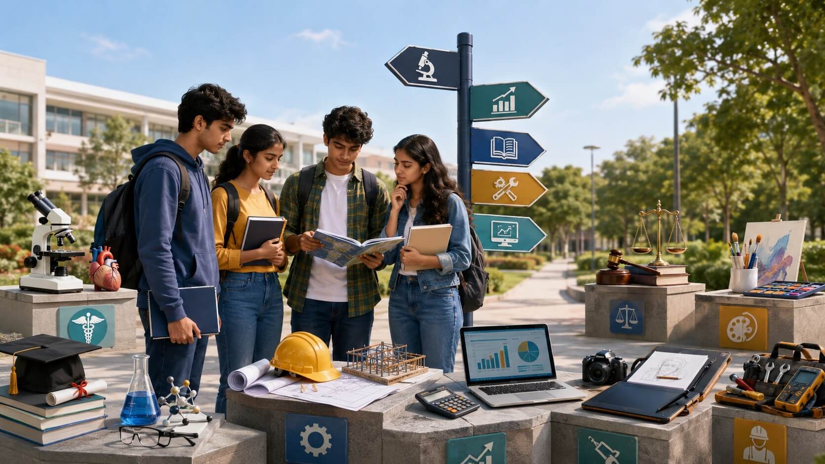 Exploring career paths on campus 