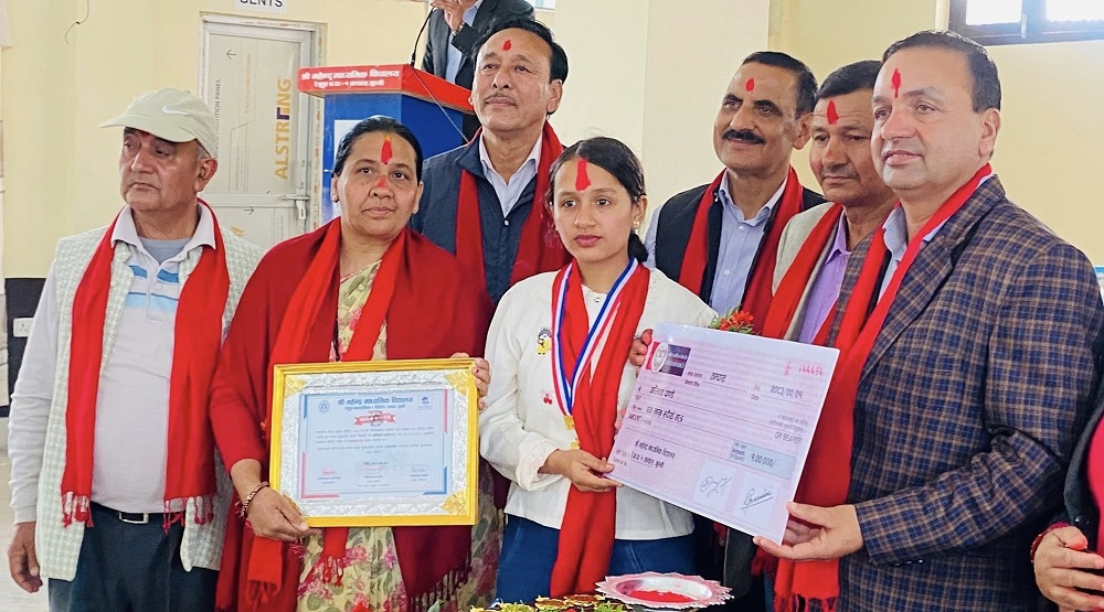 Mahendra School Tamghas Gulmi Honors SEE 4 GPA Achiever 