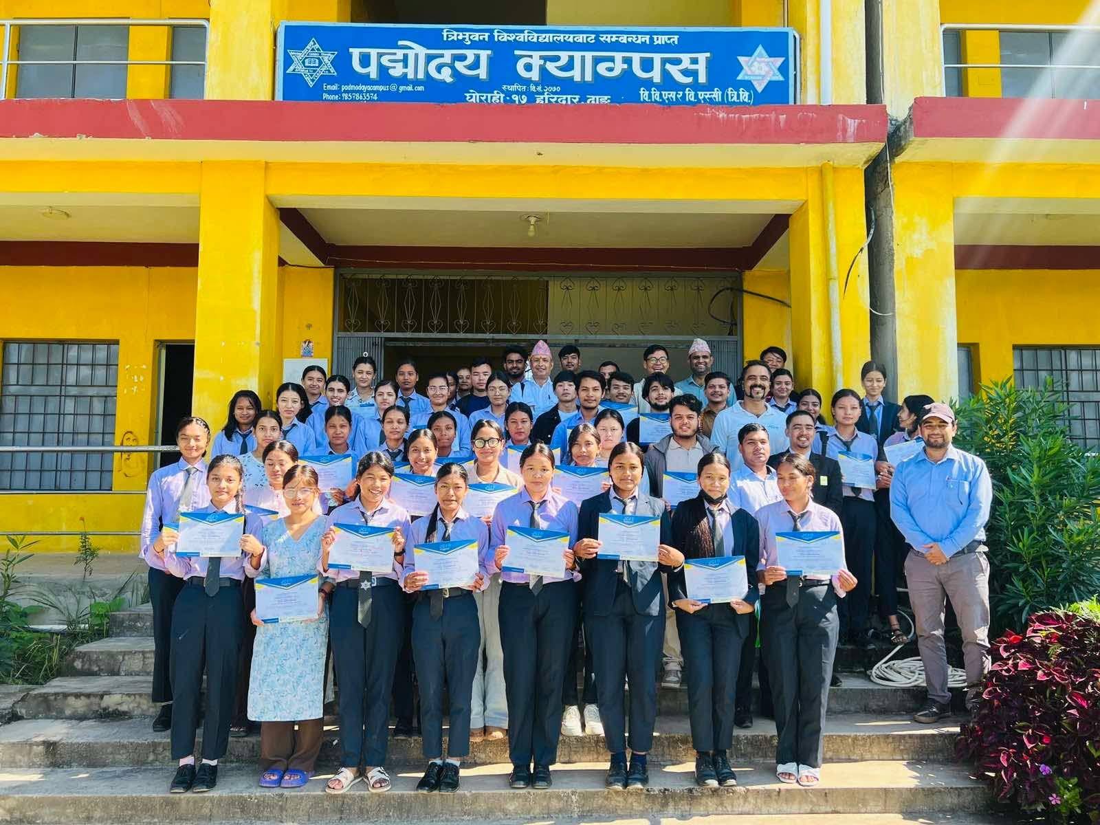 Padmodaya Campus Ghorahi Dang Students and Teachers