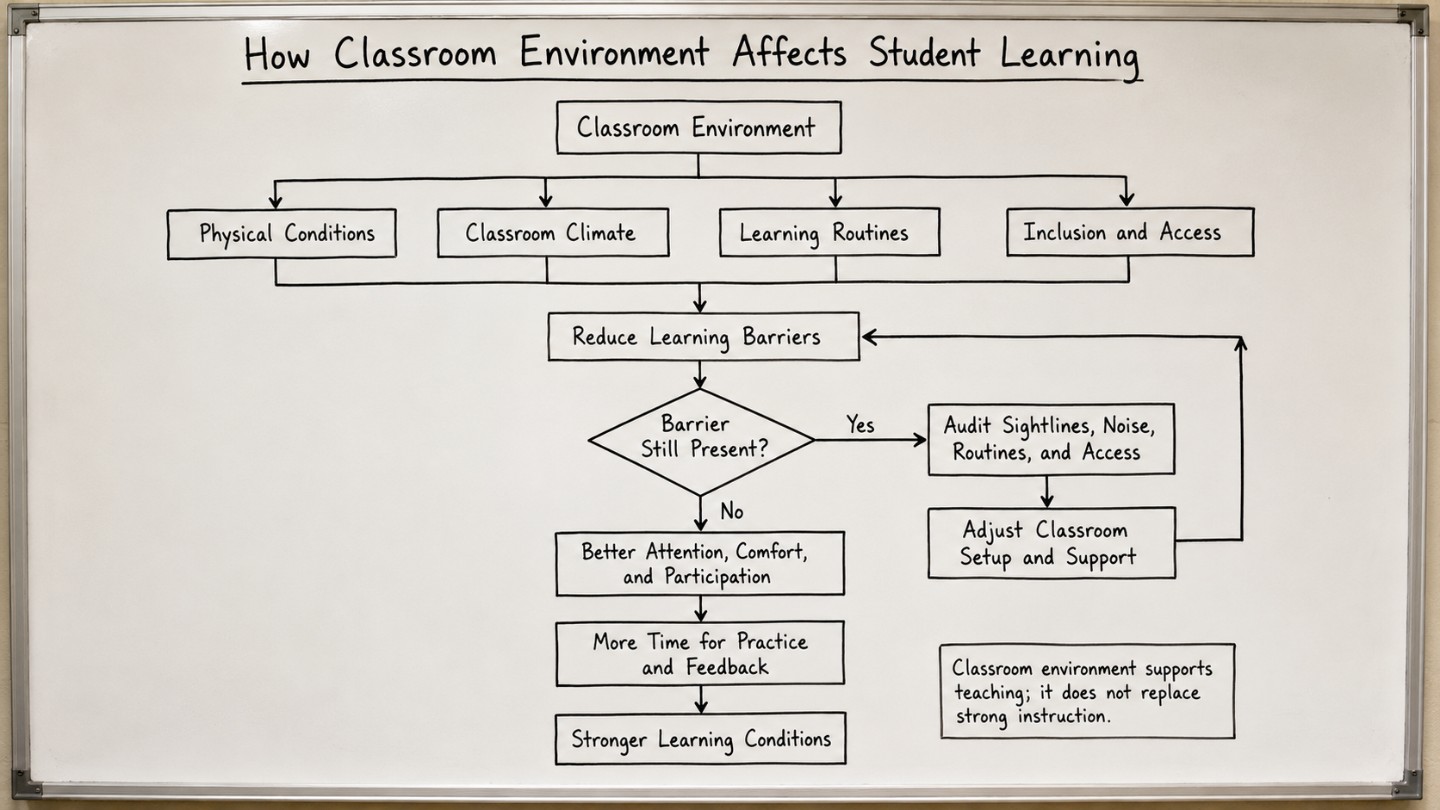 Classroom Environment Flowchart for Student Learning