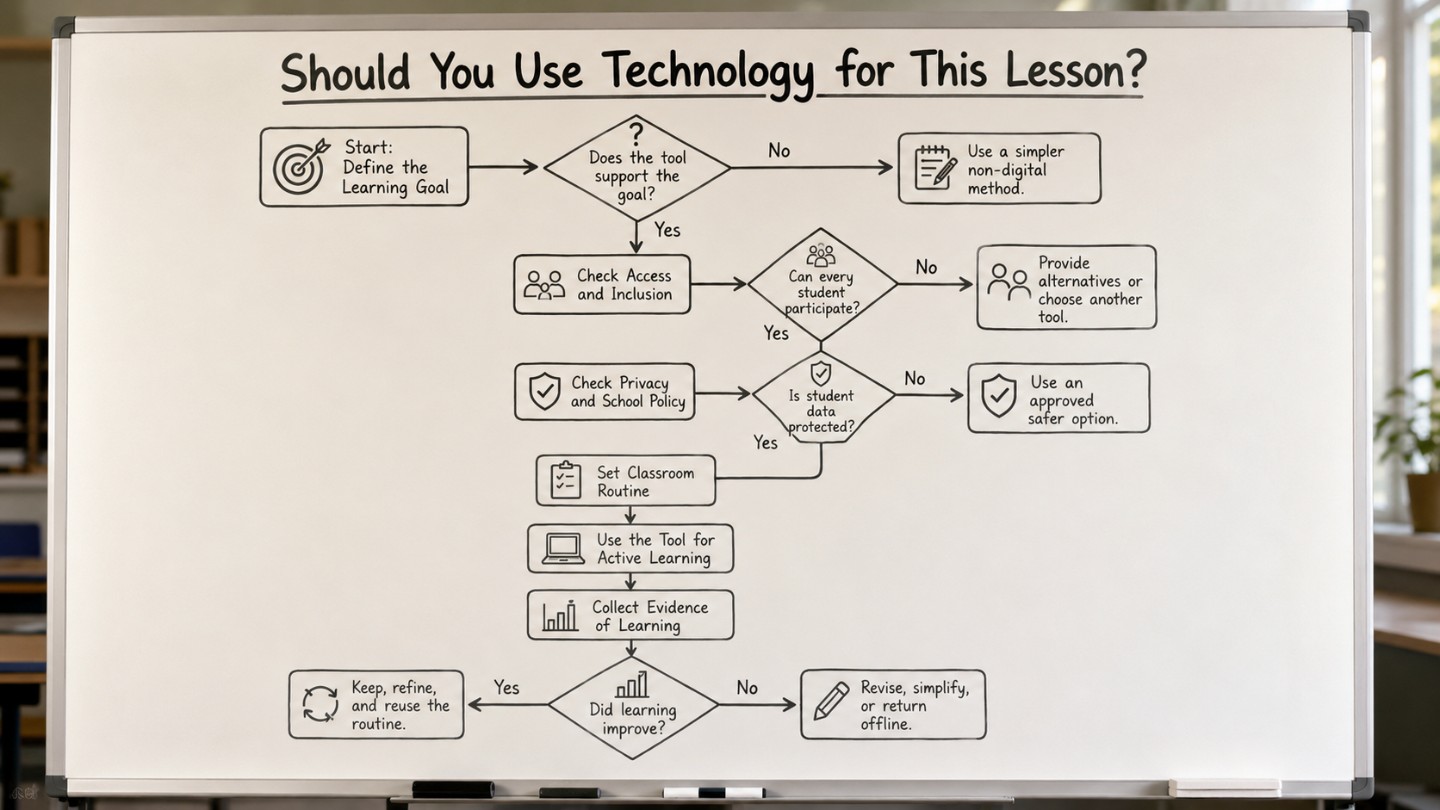 Classroom Technology Decision Flowchart