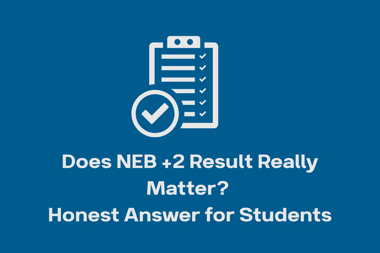 Does NEB Plus Two Result Really Matter 
