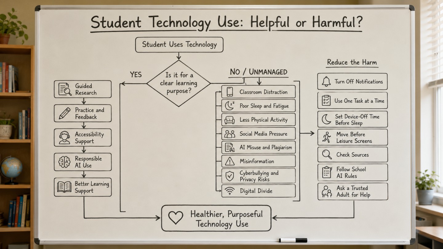 How Technology Use Affects Student Learning and Well-Being 