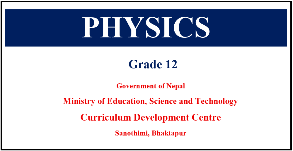 NEB Grade 12 Physics Textbook 
