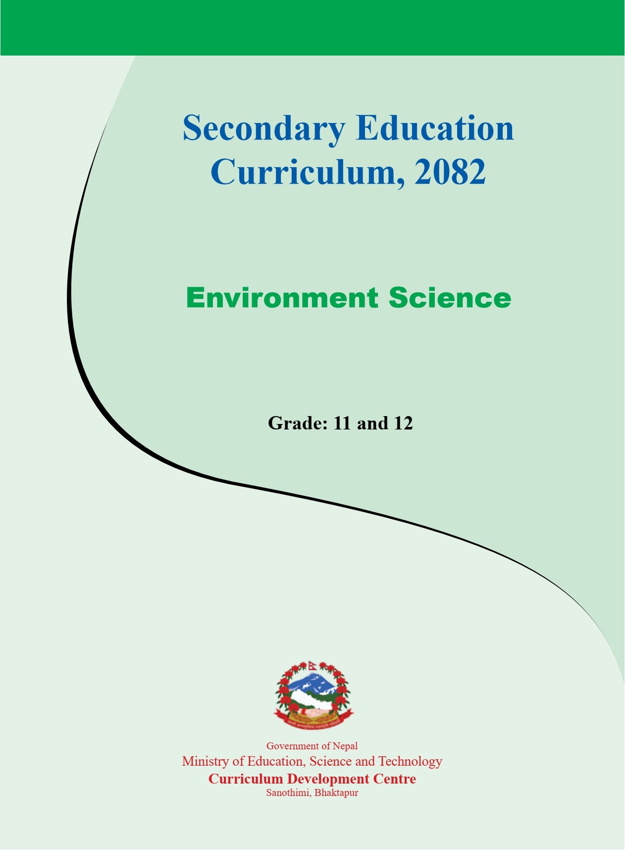 NEB New Environment Science Curriculum for Classes 11 and 12 