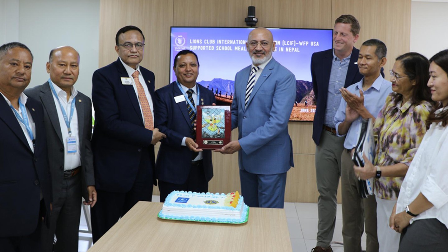 WFP and Lions Launch Nepal School Meals Partnership 