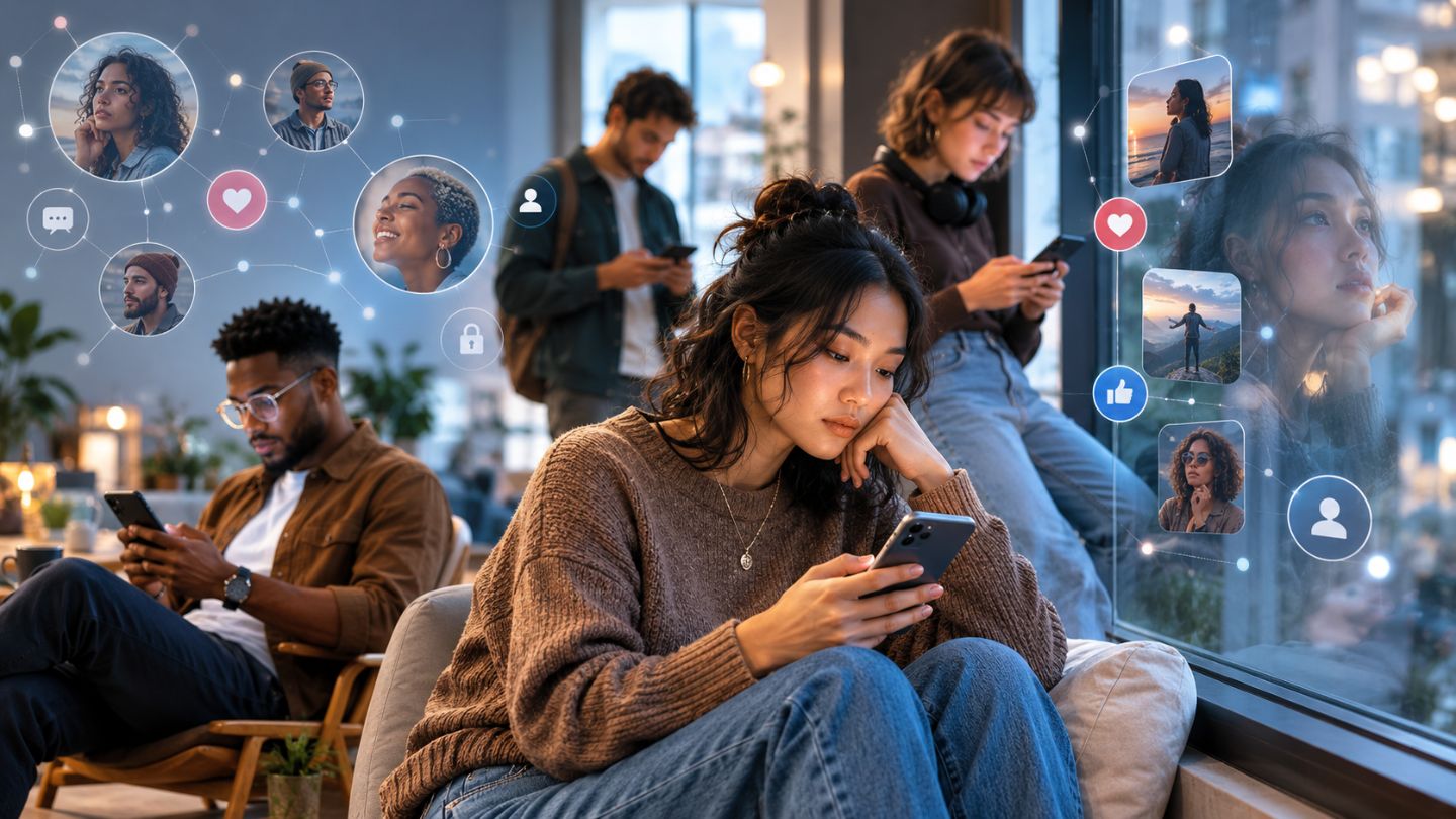 Digital connections in a modern space 