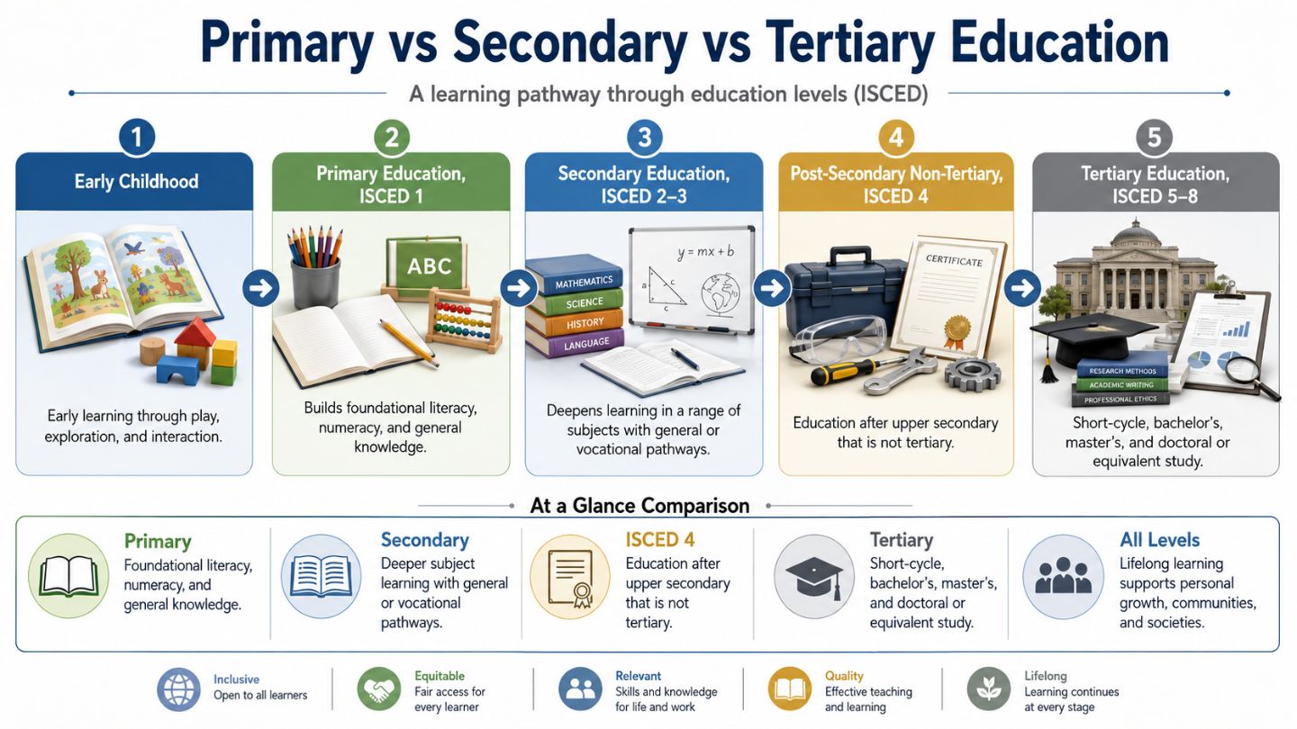 Education stages pathway overview 