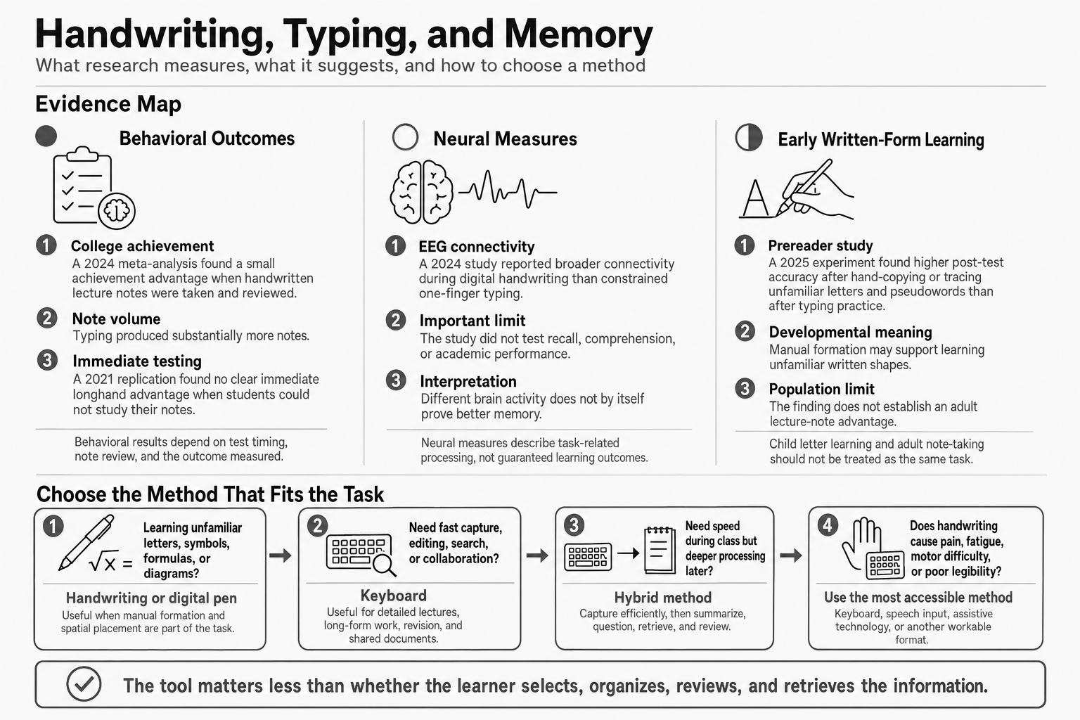 Handwriting, Typing, and Memory