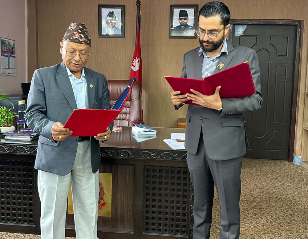 New VC and Registrar Sworn In at Dasharath Chand University 