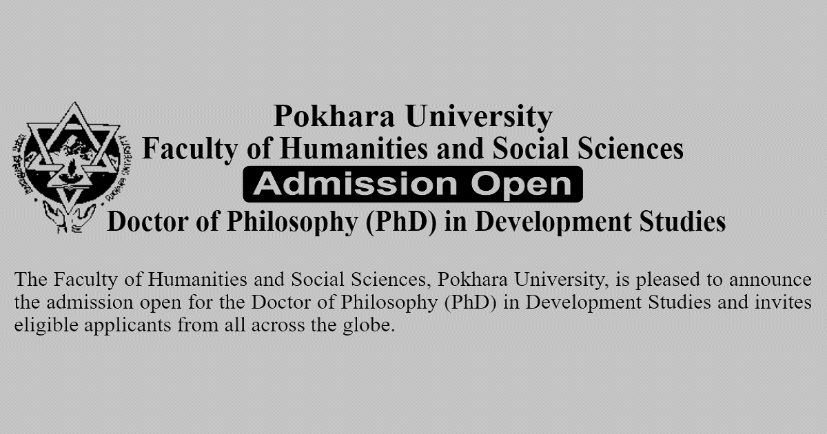 Pokhara University PhD in Development Studies Admission 