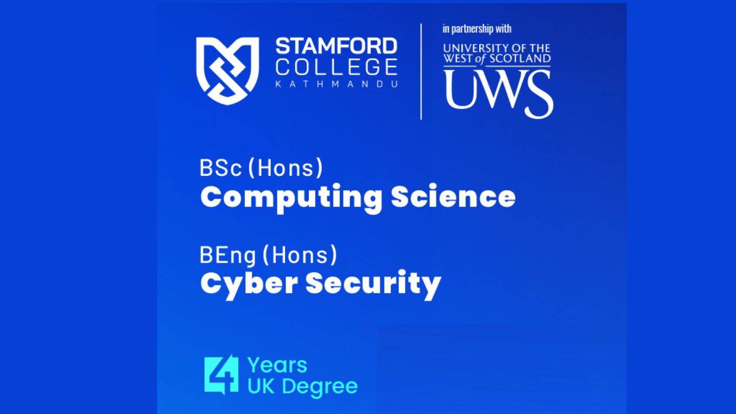 Stamford College Kathmandu BIT and Cyber Security Admission 