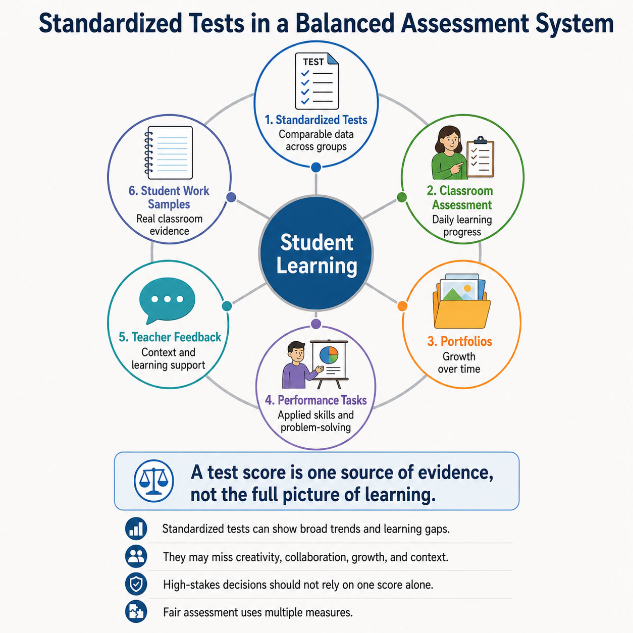 Standardized tests in balanced assessment system 