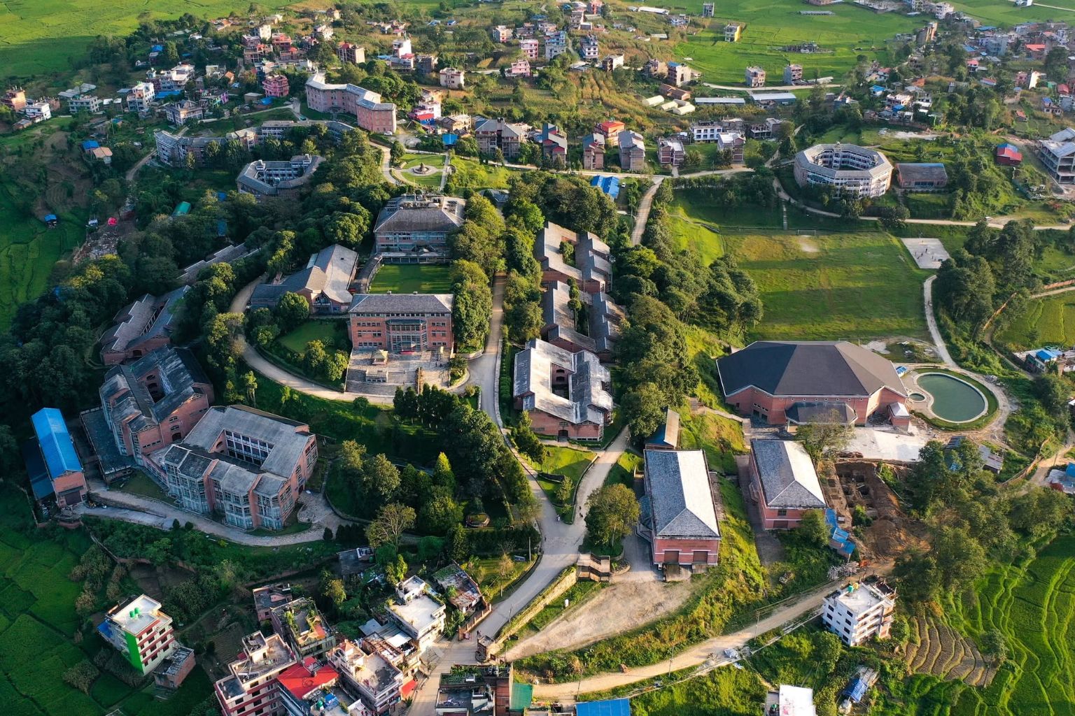 Kathmandu University School of Engineering (KUSOE), Dhulikhel, Kavre, Academic Buildings
