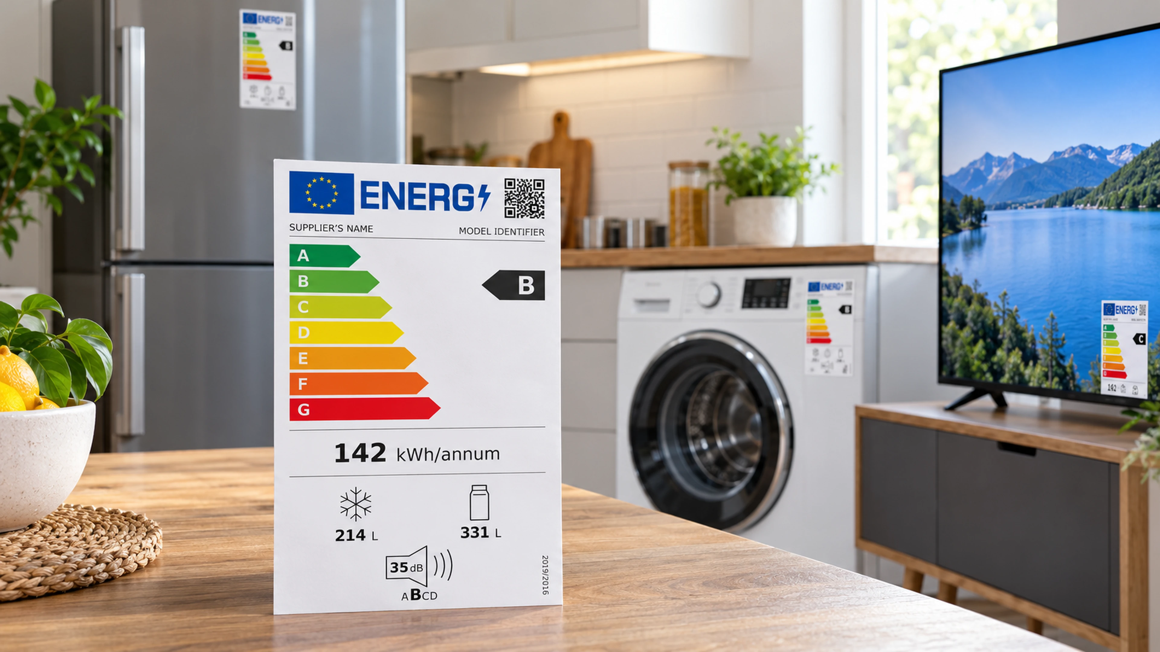 Energy efficiency labels on household appliances 