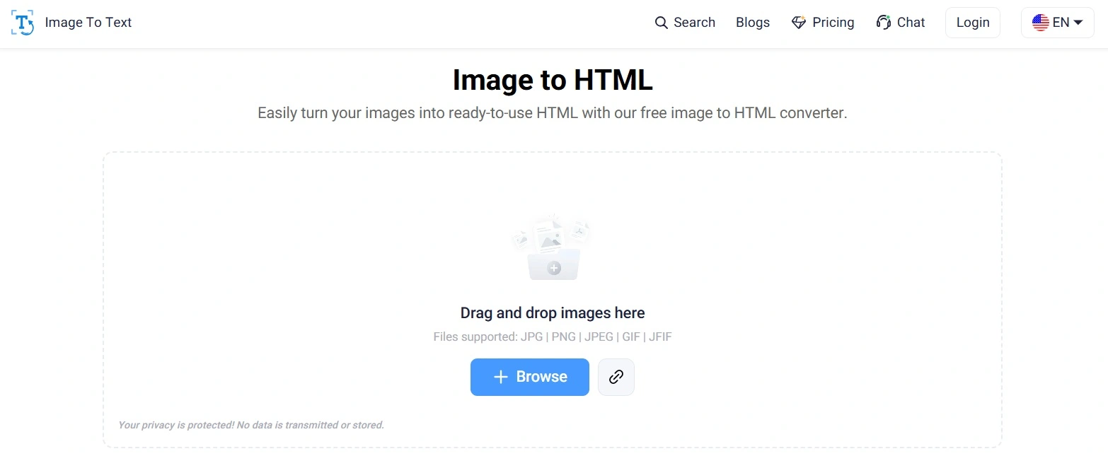 Image to HTML Converter