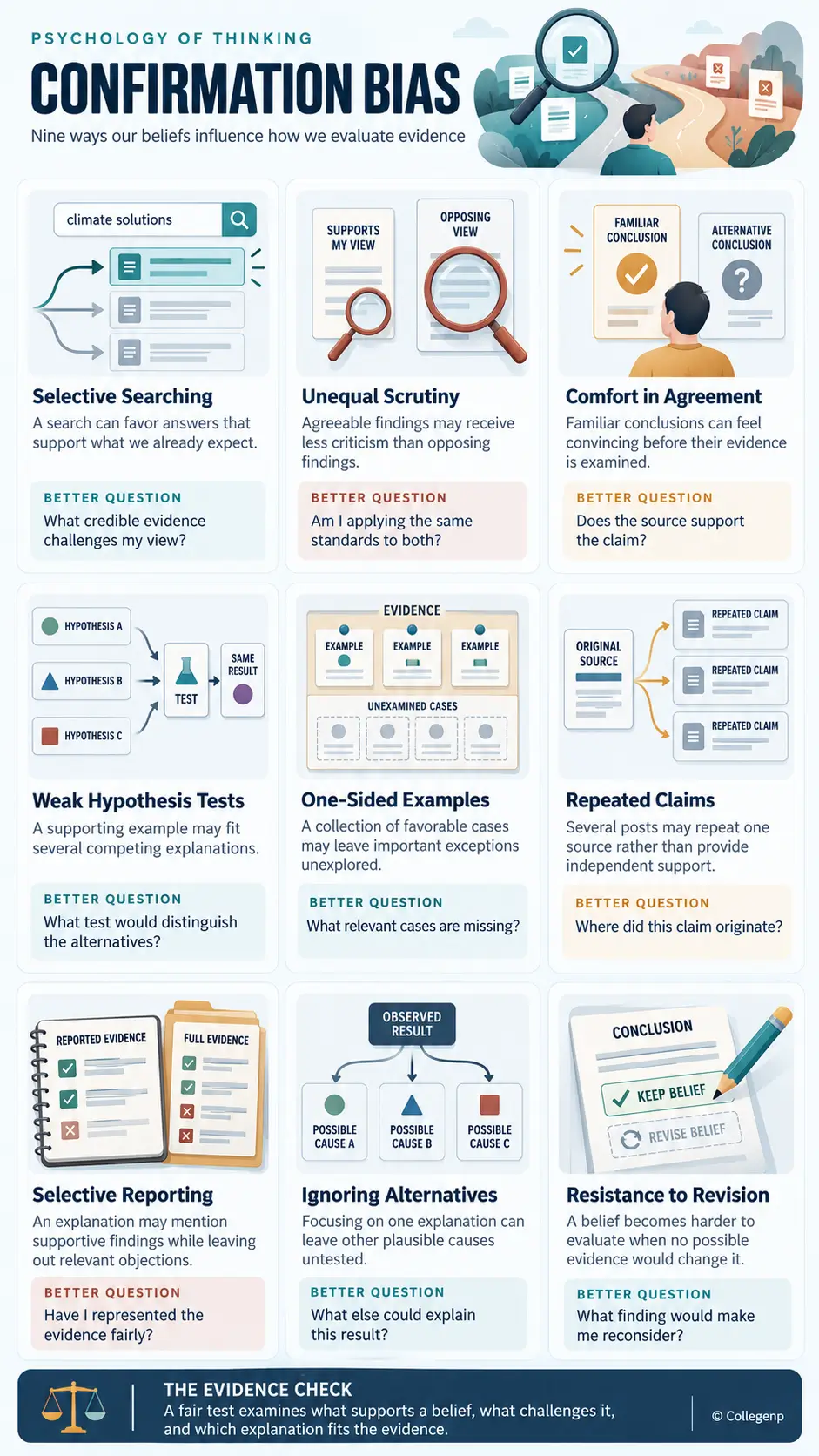Infographic for Confirmation Bias in Everyday Thinking