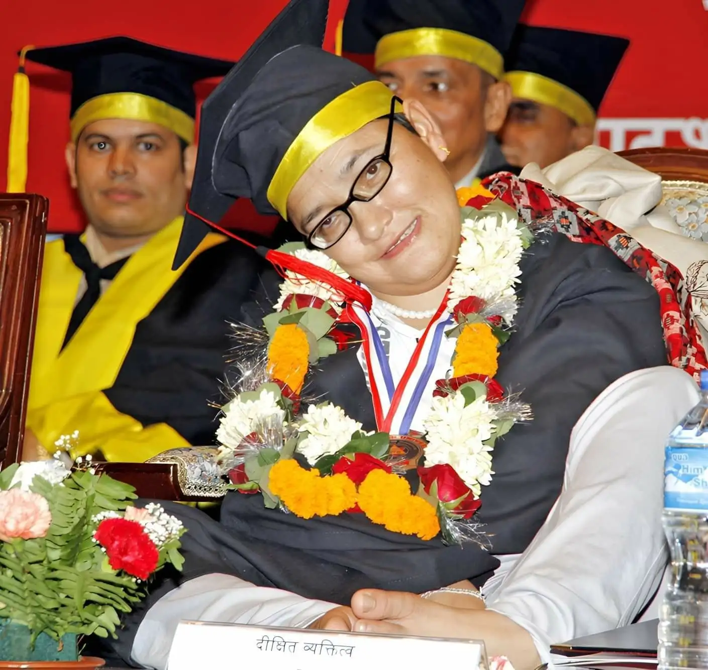 Mid-Western University awarded Jhamak Ghimire an honorary doctorate 